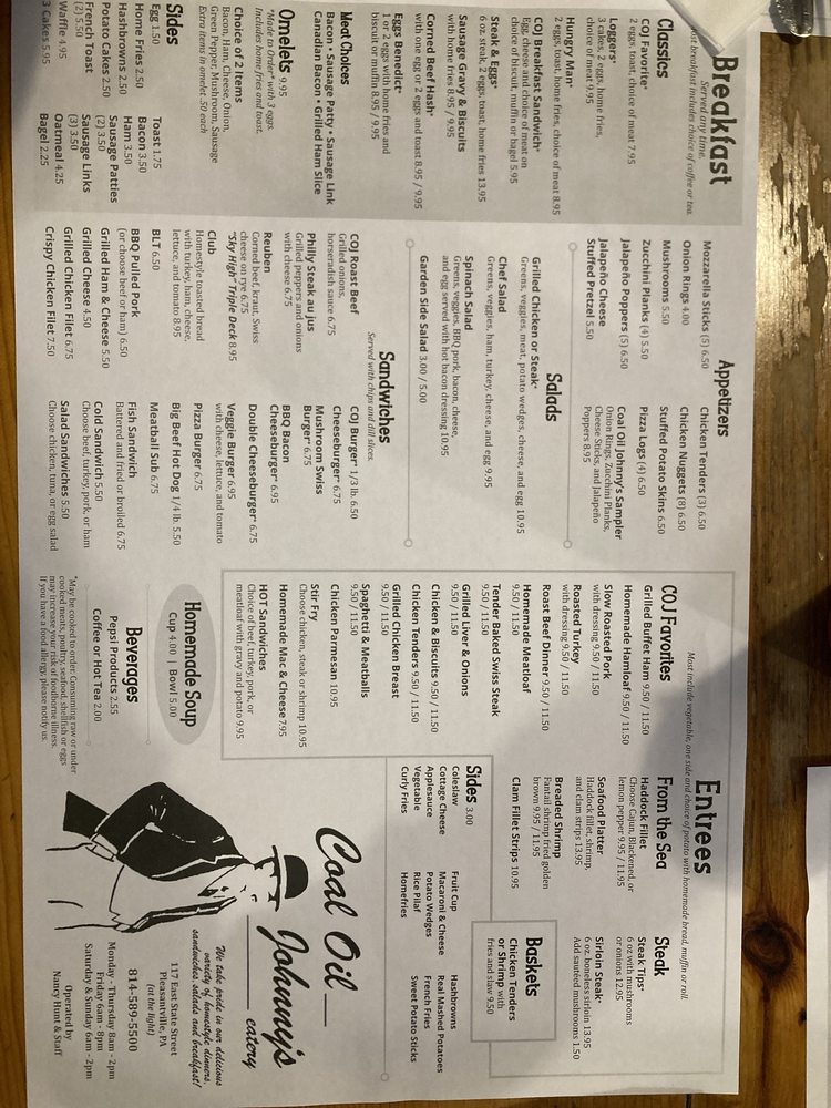 Coal Oil Johnny's Eatery