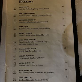Luna Sea Lounge - Menu - Bars Near Me - Walnut Creek, California