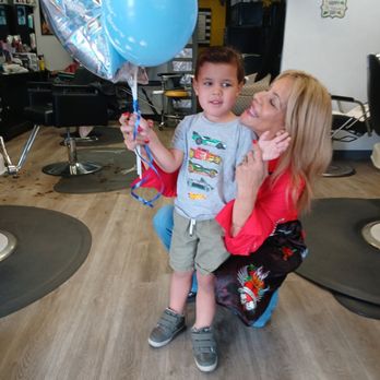 Hair Bears - Went to Lynda to get my son a last minute hair cut before his birthday. He also got some "special" balloons! Thanks, Lynda! - Kids Hair Salons Near Me - Tustin, California Hair Bears - Went to Lynda to get my son a last minute hair cut before his birthday. He also got some "special" balloons! Thanks, Lynda! - Kids Hair Salons Near Me - Tustin, California