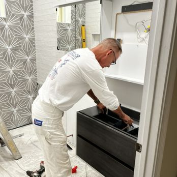 Painting Boca Delray - Floating vanity installation in Boynton Beach - Painters Near Me Painting Boca Delray - Floating vanity installation in Boynton Beach - Painters Near Me