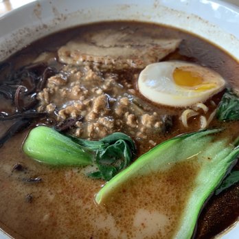 Ramen Parlor - Pork tan tan men (black-garlic oil) - Ramen Near Me - San Mateo, California Ramen Parlor - Pork tan tan men (black-garlic oil) - Ramen Near Me - San Mateo, California