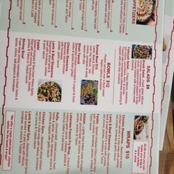 Sunset Grill - Menu