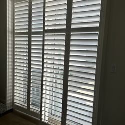 Choose the Right Blinds - Shutters on our sliding door
