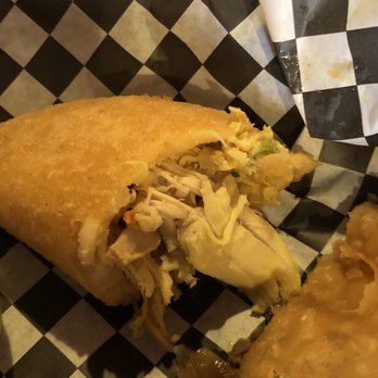 Arepa Mia - Shredded chicken empanada on cornmeal - Venezuelan Near Me - Lutz, Florida