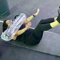 Boot Camp Pasadena - Have you tried the aqua bag for core work?