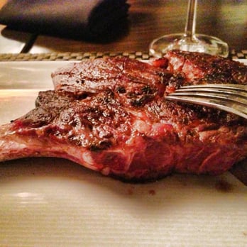Hideaway Steakhouse - 21 day aged - Bone in ribeye with no sauce. $44.50. Ordered at 110 degrees black-n-blue though it came out mid-rare, barely. :( - Steakhouses Near Me - Westminster, Colorado
