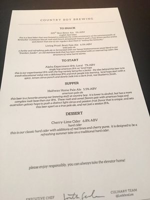 Menu photo 7 Lockbox Lexington, KY