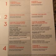 Photo of The Melting Pot - Bedford, MA, United States. Menu