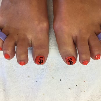 Voulez Vous Nails & Spa - Go San Francisco Giants (we're big Spring Training fans). - Nail Salons Near Me - Surprise, Arizona Voulez Vous Nails & Spa - Go San Francisco Giants (we're big Spring Training fans). - Nail Salons Near Me - Surprise, Arizona