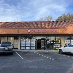 Saffron Indian Market Store Front, Rosemont Square Shopping Center, Newark, CA.