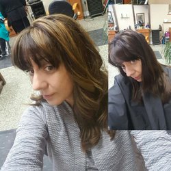 Embrace Salon and Spa - Before on the right. Steph should be your go to woman for hair! She does makeup too but I just wanted my hair done.
