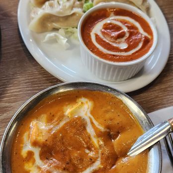 4 Seasons Chaat House - Shahi Paneer with Vegetarian momo with butter sauce on the side - Indian Near Me - New Westminster, British Columbia