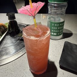 Watermelon soju cocktail Watermelon soju cocktail
