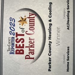 Parker County Cooling and Heating - Best Of Parker County Winner 2023!