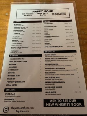 Menu photo 2 Quinn's On The Corner Arlington, VA Menu photo 2 Quinn's On The Corner Arlington, VA