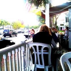 Post Stop Cafe - Outdoor tables at Post Stop Cafe.