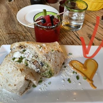 Tito Bandito's - Pork burrito with added heart from our server! He was the best! - Mexican Near Me - Pine Hill, New York Tito Bandito's - Pork burrito with added heart from our server! He was the best! - Mexican Near Me - Pine Hill, New York