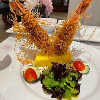 Chef Chai - Kataifi and Macadamia Nut-Crusted Jumbo Black Tiger Prawns - Asian Fusion Near Me - Honolulu, Hawaii Chef Chai - Kataifi and Macadamia Nut-Crusted Jumbo Black Tiger Prawns - Asian Fusion Near Me - Honolulu, Hawaii