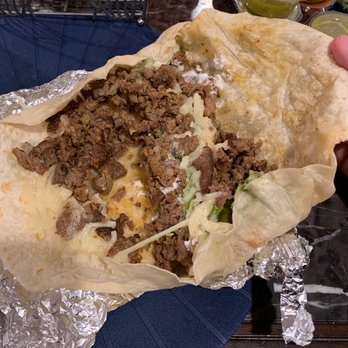 Tacos Gavilan - Super burrito all meat and cheese with sour cream and guacamole. - Mexican Near Me - Downey, California