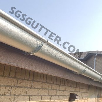Superior Gutter Systems - 6" Half Round Gutter with 4" Round Downspouts,  Galvalume Materials and Exterior Brackets.... - Gutter Services Near Me - Garland, Texas