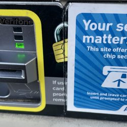 Arco - Tampered with security sticker. Brother had 700 dollars charged on his card the morning after pumping here.