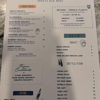 Arroyo Tacos & Tequila - Menu - Tacos Near Me - Columbia, South Carolina