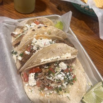 Taqueria El San Luis - 3 tacos (Chicken, Carnitas & Barbacoa) - Mexican Near Me - Savannah, Georgia Taqueria El San Luis - 3 tacos (Chicken, Carnitas & Barbacoa) - Mexican Near Me - Savannah, Georgia