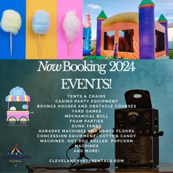 Cleveland Party Rentals - Now booking 2024 events! From tents and chairs to bounce houses and obstacle courses, we have it all for your next party or event.