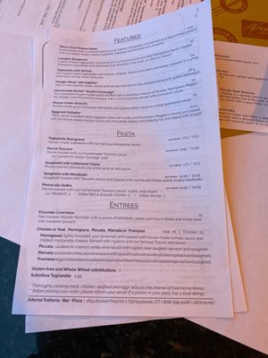 Menu photo 4 Alforno Old Saybrook, CT