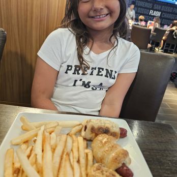 Dave & Buster's Carlsbad - Kids Meal Pretzel wrapped hot dogs - Sports Bars Near Me - Carlsbad, California Dave & Buster's Carlsbad - Kids Meal Pretzel wrapped hot dogs - Sports Bars Near Me - Carlsbad, California