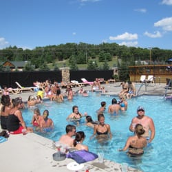 Drinks and fun by the pool