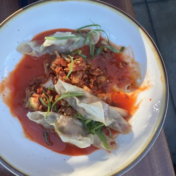 The Clever Koi - Pig Face Dumplings (a few bites in) - Asian Fusion Near Me - Phoenix, Arizona The Clever Koi - Pig Face Dumplings (a few bites in) - Asian Fusion Near Me - Phoenix, Arizona