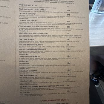 Millie's Cafe - Pasadena - Menu (September 2025) - Breakfast & Brunch Near Me - Pasadena, California
