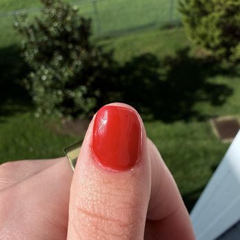 Nail Bar & Spa - Cut nail down to a nub so fast, and cut it crooked. This was the shorter of my 2 thumb nails, and she cut it anyway to "make even". - Nail Salons Near Me - Lexington, Kentucky Nail Bar & Spa - Cut nail down to a nub so fast, and cut it crooked. This was the shorter of my 2 thumb nails, and she cut it anyway to "make even". - Nail Salons Near Me - Lexington, Kentucky