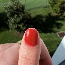 Nail Bar & Spa - Cut nail down to a nub so fast, and cut it crooked. This was the shorter of my 2 thumb nails, and she cut it anyway to "make even".