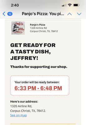 Panjo's Pizza by null