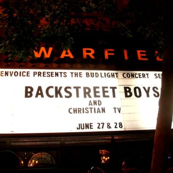The Warfield - Backstreet Boys 06/27/10 - Music Venues Near Me - San Francisco, California The Warfield - Backstreet Boys 06/27/10 - Music Venues Near Me - San Francisco, California
