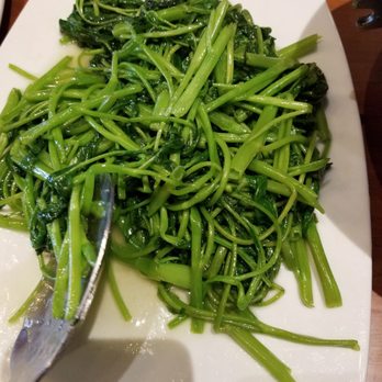 Frying Fish - Stir fried water spinach - Szechuan Near Me - Bellevue, Washington