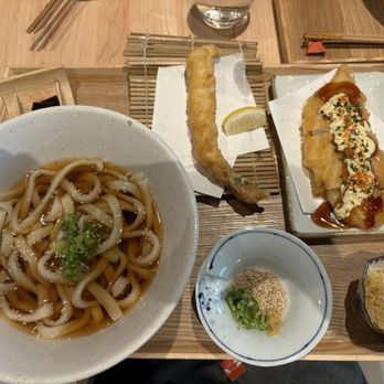Zaru - Chicken Nanban Udon with Shrimp Tempura - Japanese Near Me - Orlando, Florida Zaru - Chicken Nanban Udon with Shrimp Tempura - Japanese Near Me - Orlando, Florida