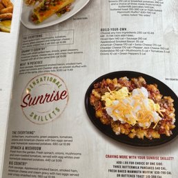 the breakfast menu the breakfast menu