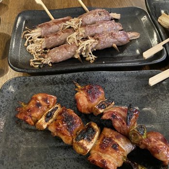 Shokudou - Beef wrapped emoji and Chicken Skewers - Izakaya Near Me - San Francisco, California Shokudou - Beef wrapped emoji and Chicken Skewers - Izakaya Near Me - San Francisco, California
