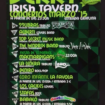 Derry Irish Tavern - Music Venues Near Me - Leganés, M Derry Irish Tavern - Music Venues Near Me - Leganés, M