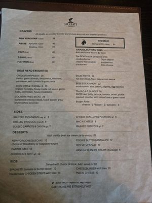 Menu photo 1 Six Goats Tavern Spearfish, SD Menu photo 1 Six Goats Tavern Spearfish, SD