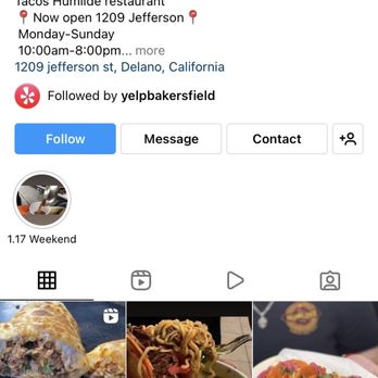 Tacos Humildes - The businesses social media - Mexican Near Me - Delano, California Tacos Humildes - The businesses social media - Mexican Near Me - Delano, California