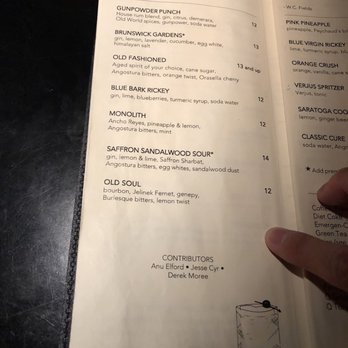 Rob Roy - Crowd favorites cocktails menu (May 2019) - Lounges Near Me - Seattle, Washington