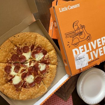 Little Caesars Pizza - 2 inches of crust?! WTF kind of pizza is this crap!!! Never again! - Pizza Near Me - Salinas, California