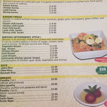 Kathmandu Kitchen & Bar - Menu - Indian Near Me - Louisville, Kentucky Kathmandu Kitchen & Bar - Menu - Indian Near Me - Louisville, Kentucky