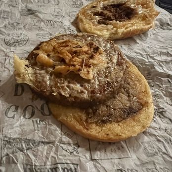 Wayback Burgers - A.1. THE STEAKHOUSE BURGER sub impossible patties instead of beef. Missing a patty and cheese - Hot Dogs Near Me - Greenville, South Carolina