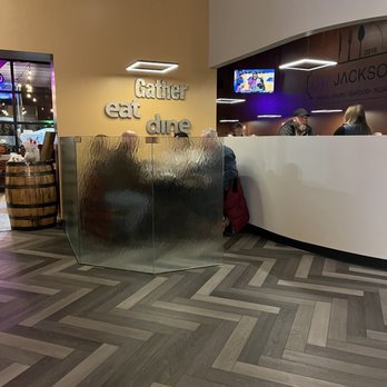 DP Jackson Steakhouse - seating in the popcorn store - Steakhouses Near Me - North Canton, Ohio