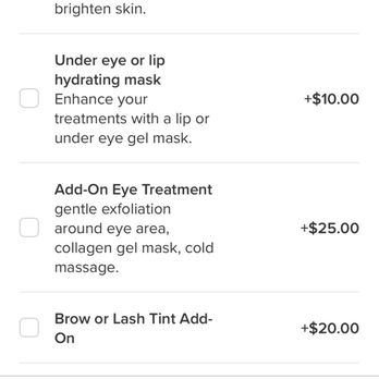 Beauty by Hannah Lebron - Add-on eye treatment for $25 did not match this description. I only received eyelash washing and collagen gel mask but no massage at all - Skin Care Near Me - La Mesa, California